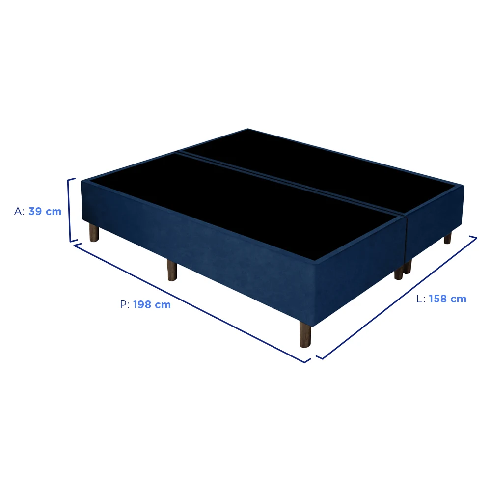Base Cama Box Gazin Queen Suede Liso 158x198 6000007