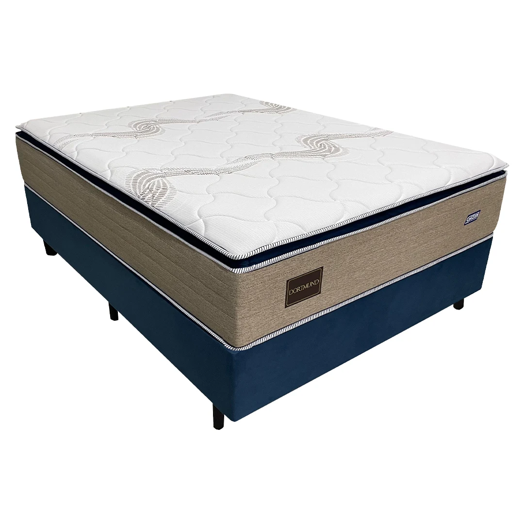 Colchão Cama Box Gazin Molas BlueWave Casal Dortmund 138 x 188