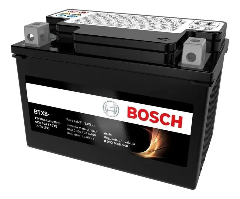 Bateria Moto Bmw 310 Gs 12v 8ah Bosch Btx8-bs