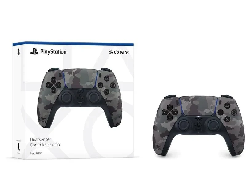 Controle Sony DualSense PS5, Sem Fio, Gray Camuflado - 1000039944