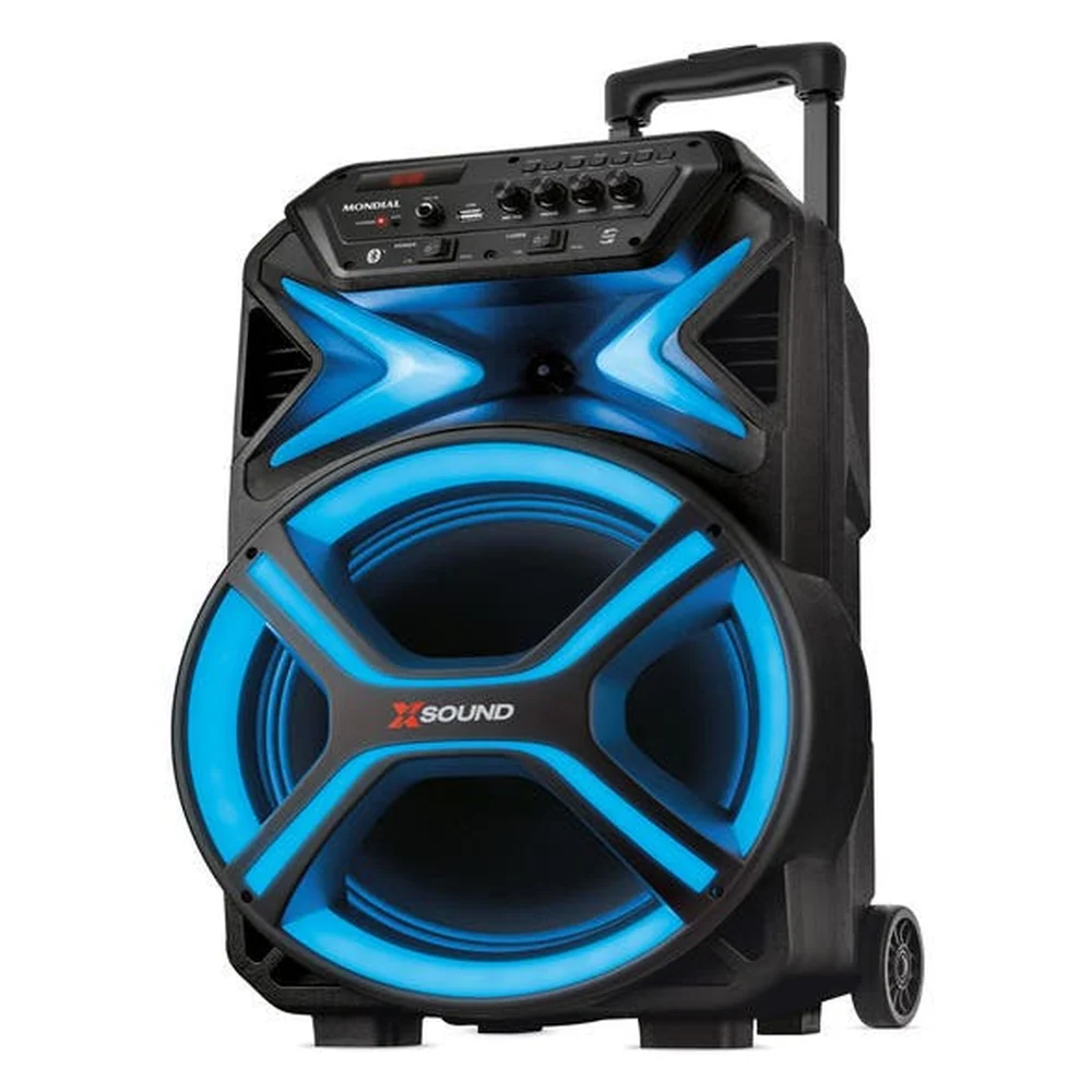 Caixa De Som Amplificada Mondial Cm-550-l 550w Rms Preto Bivolt