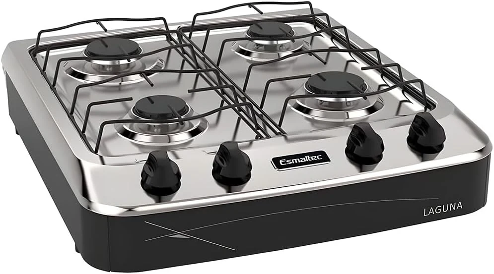 Fogão Esmaltec Laguna 4 Bocas Inox