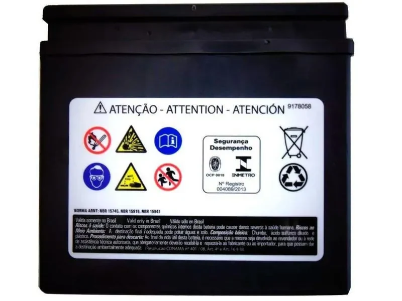 Bateria De Moto Heliar Powersports Htz-cl 12v 5ah Htz6l