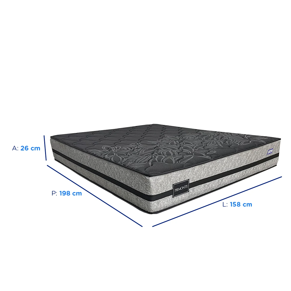 Colchão Cama Box Gazin Molas BlueWave Queen Size Piemonte 158x198