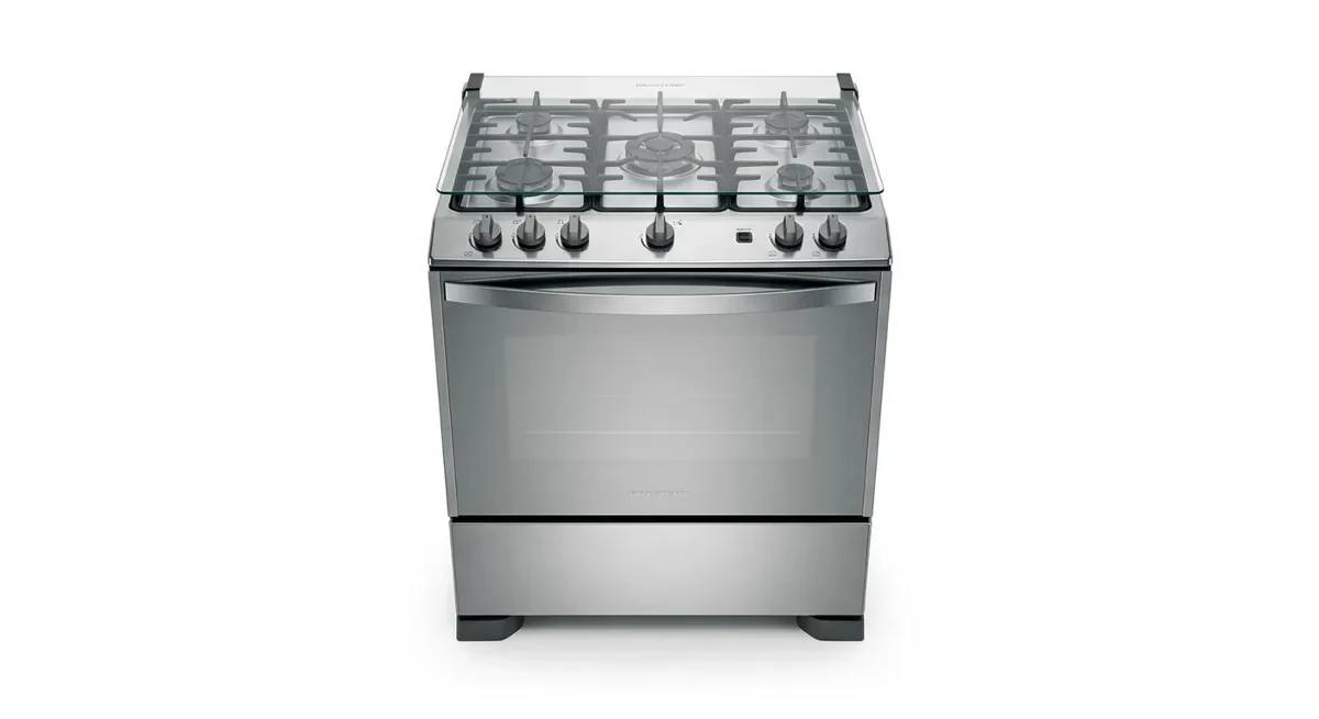 Fogão 5 Bocas Brastemp BFS5VCE Mesa de Vidro