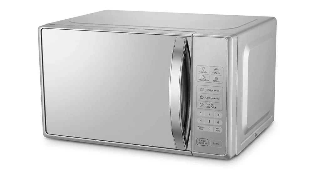Microondas Mondial 21 Litros com Função Tirar Odor 1200W Espelhado 220V - MO-01-21-E