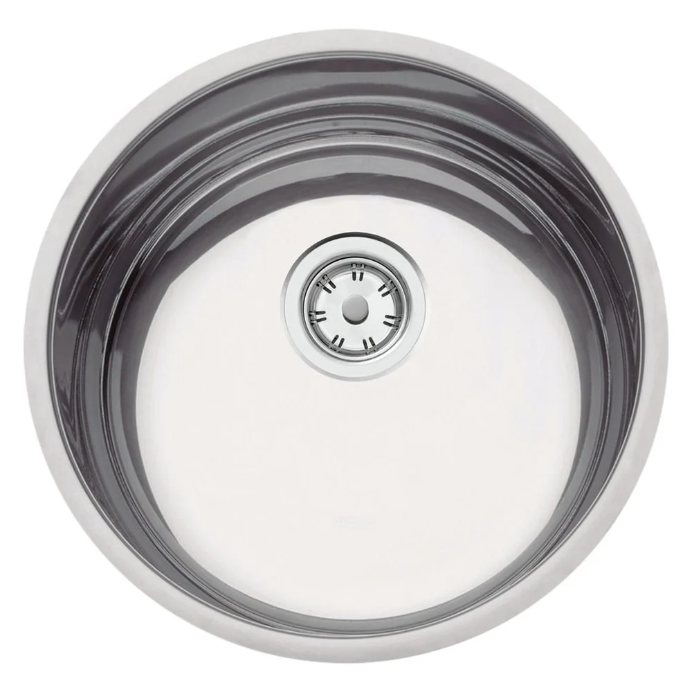 Cuba de Embutir Tramontina Luna 35 BL Standard em Aço Inox Polido 35 cm com Válvula