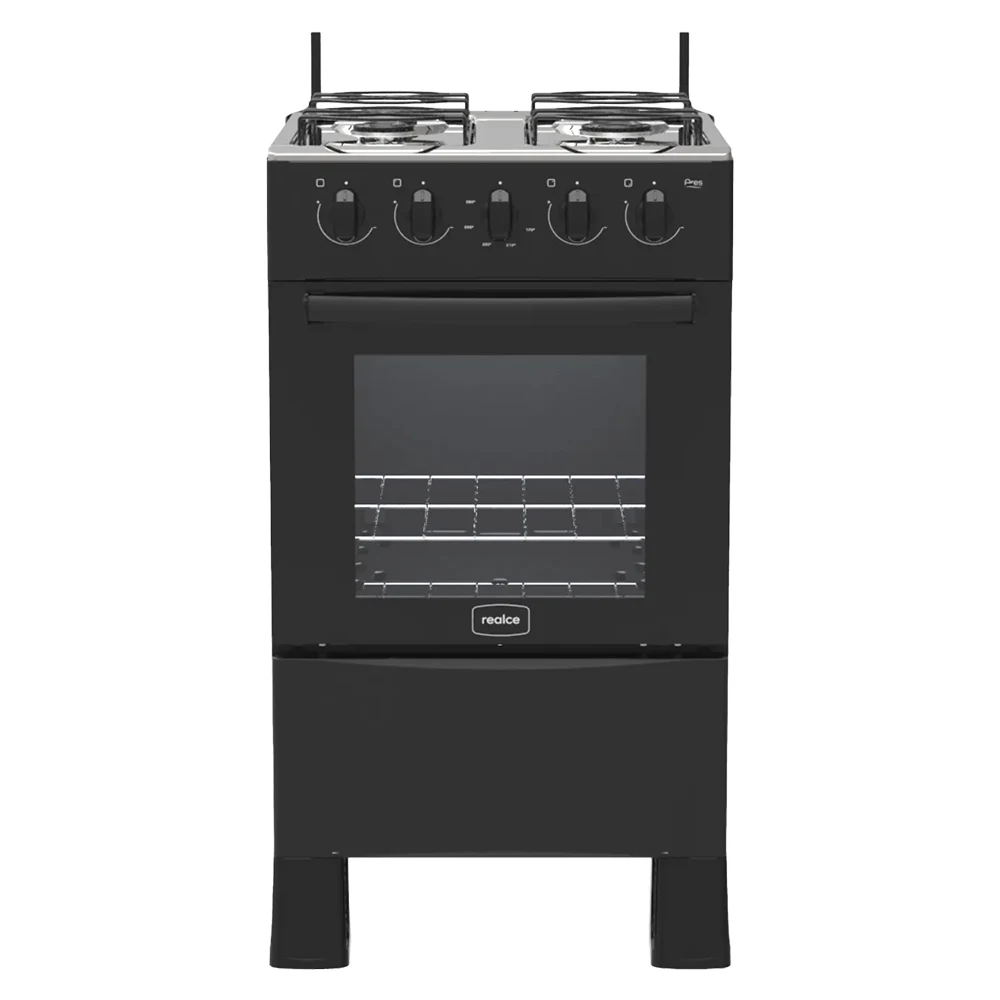 Fogão Realce 4 Bocas Ares Manual Mesa de Inox Forno 50 Litros
