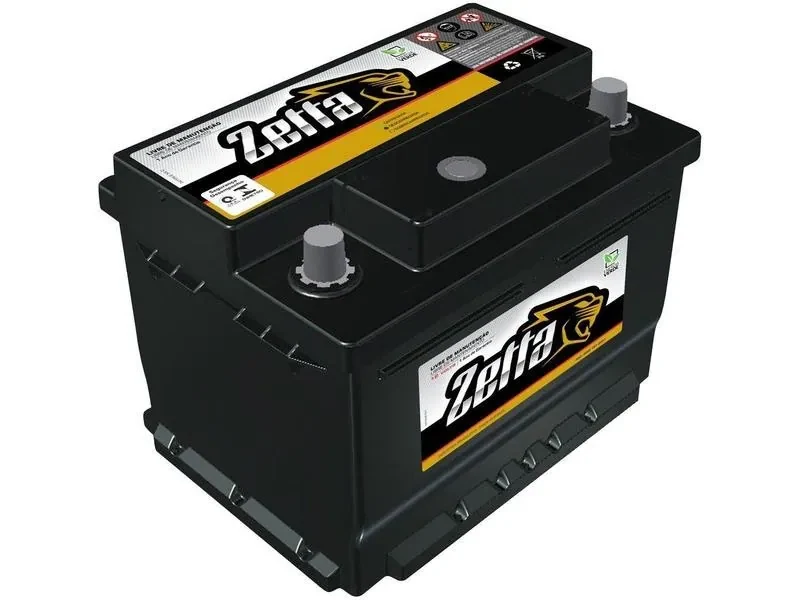 Bateria Zetta 60 Amp 12 Volts Polo Positivo Lado Direito Livre de Manutenção. 1 Ano de Garantia Fabricação Moura - Selada